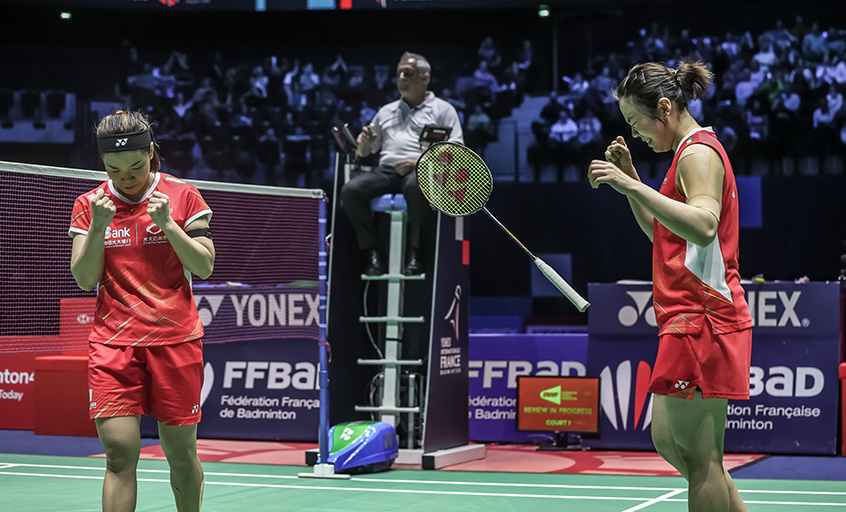 チームヨネックスが全種目でワンツーフィニッシュ！ 山口茜、志田